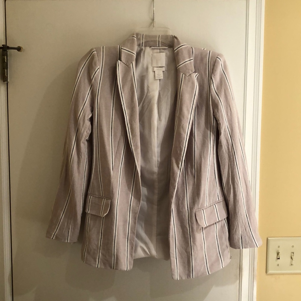 H&M Striped Blazer Size 2